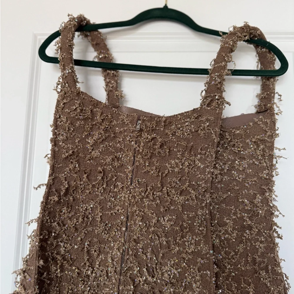 New Tory Burch SEQUINED FRINGE TANK DRESS $2,298